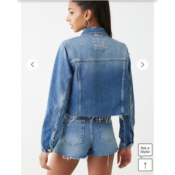 Distressed Denim Jacket - Picture 2 of 8